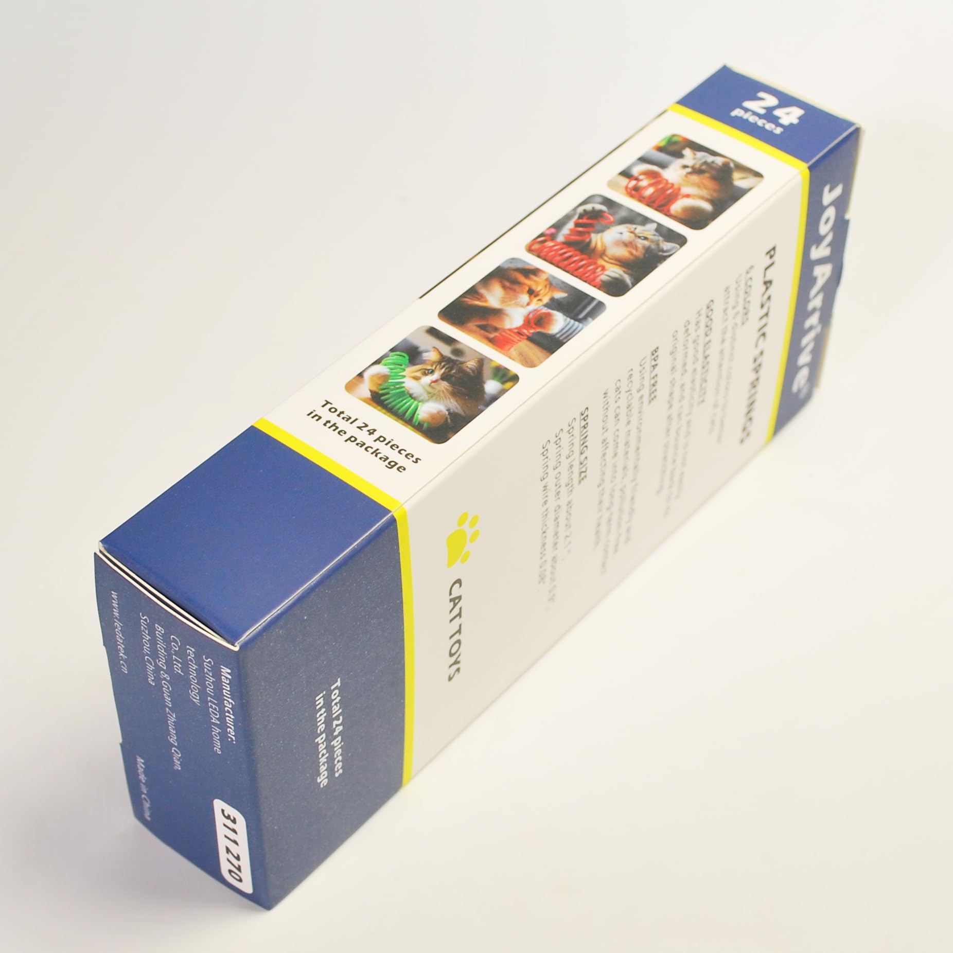 JoyArrive self-play-cat-toy-spiral supports solo entertainment when alone at home