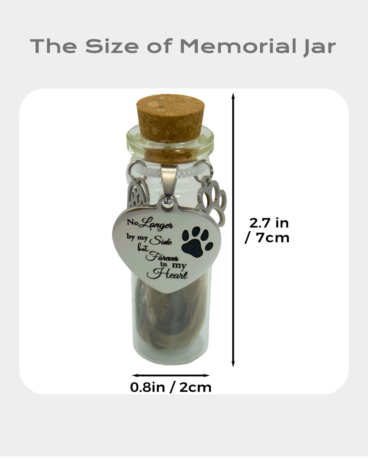 Joybloks heart-ornaments-dog-paw detail adds a personal memorial touch.