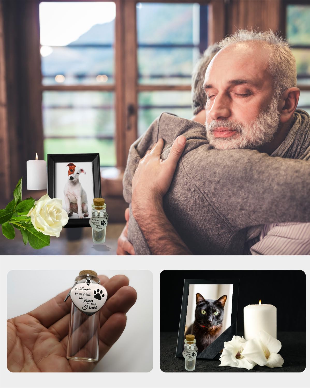 Joybloks fur-ashes-in-jar design invites long-term remembrance display.