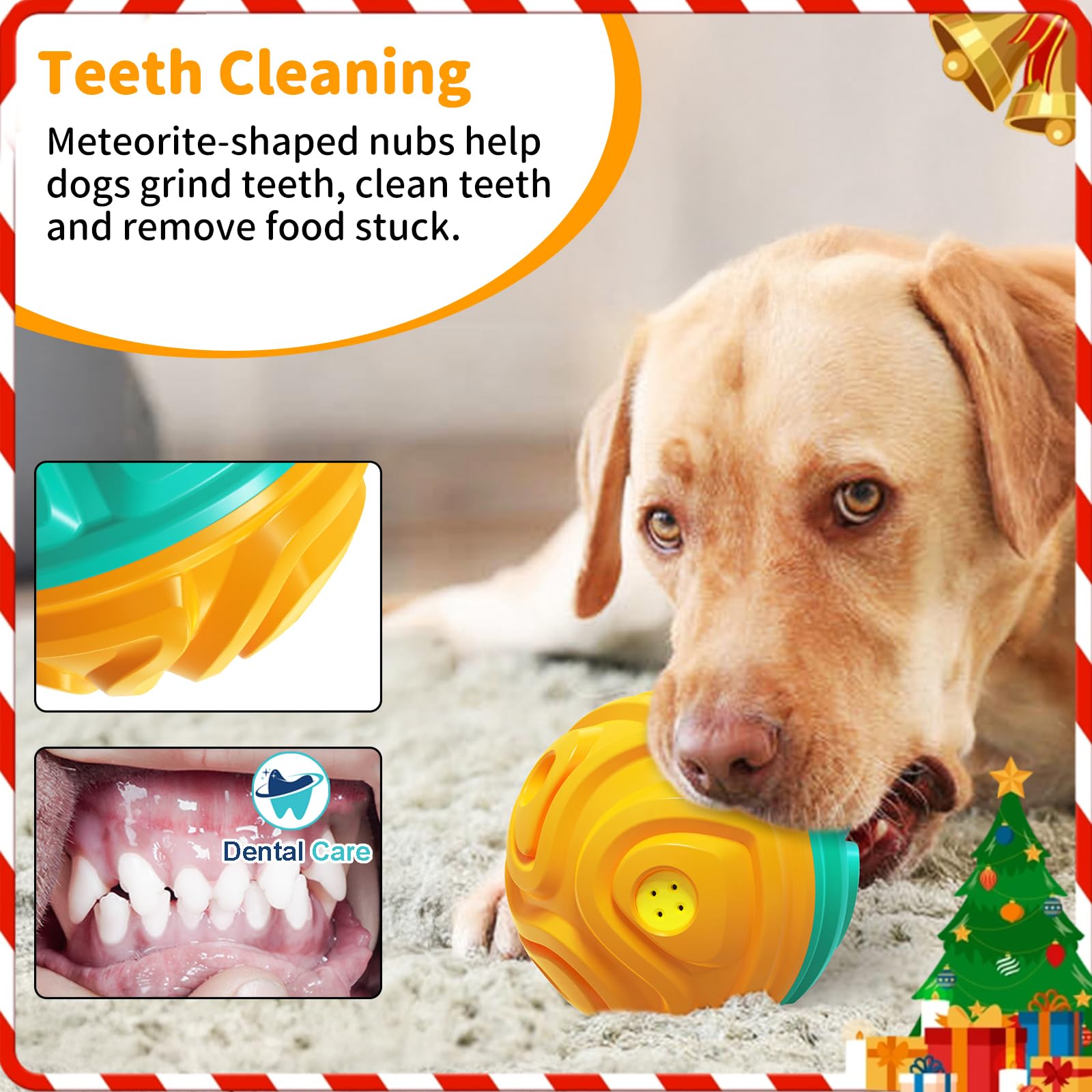 JoyBruko dog ball food-grade material ensures safe chewing.