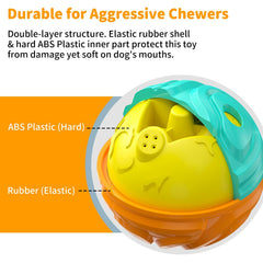 JoyBruko dog ball teeth cleaning nubs aid gentle dental care.