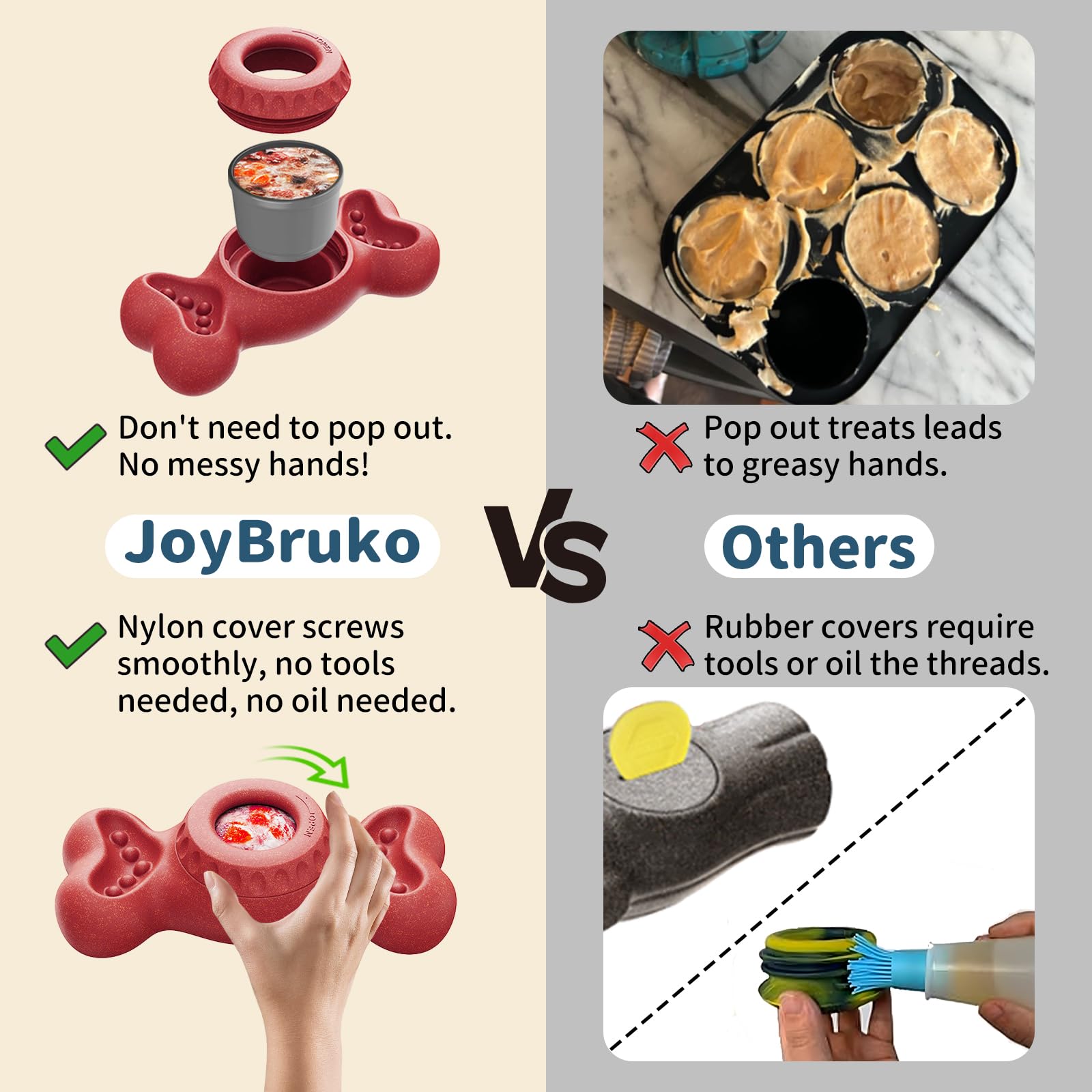 JoyBruko durable nylon chew toy for aggressive chewers