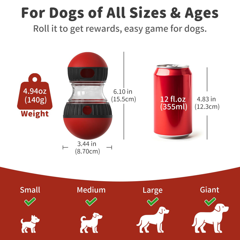 JoyBruko safe durable ABS dog toy red secure construction for long-term playtime