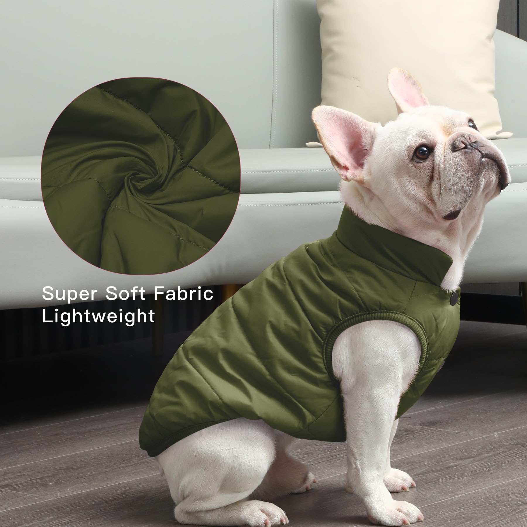 JoyDaog measuring guide image helps choose the right size using chest girth