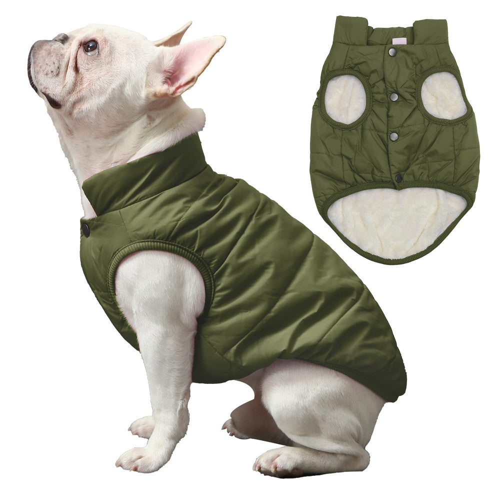 JoyDaog dog jacket side view highlights windproof soft layer for cold days