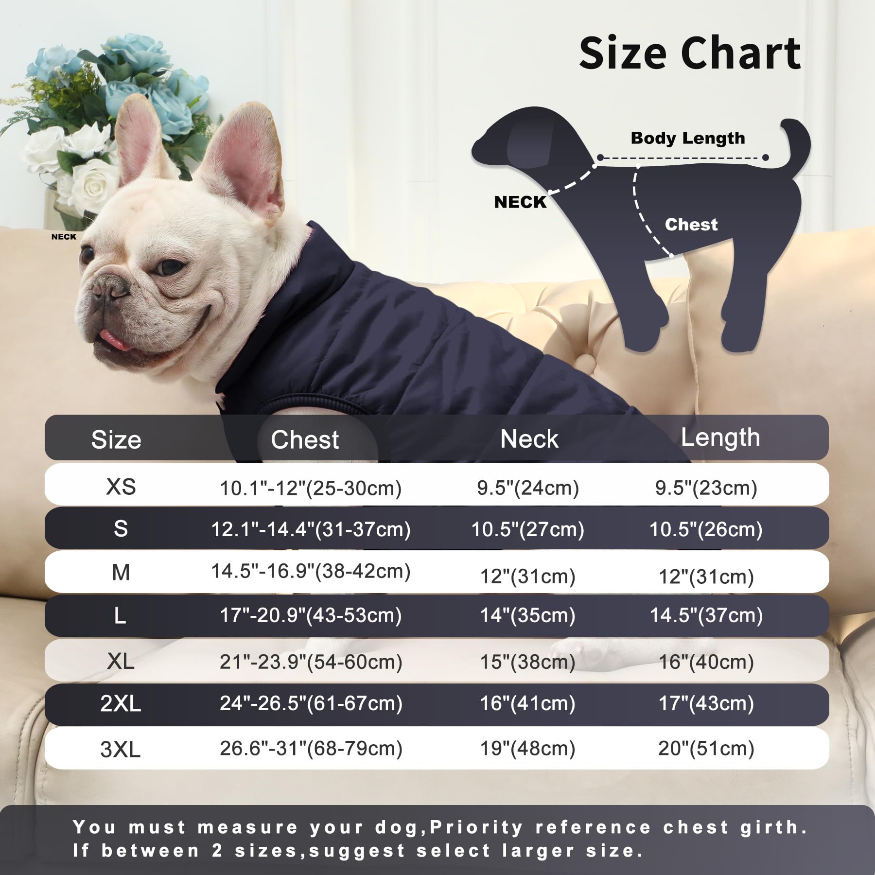 JoyDaog dog jacket with leash hole at neck for easy walks