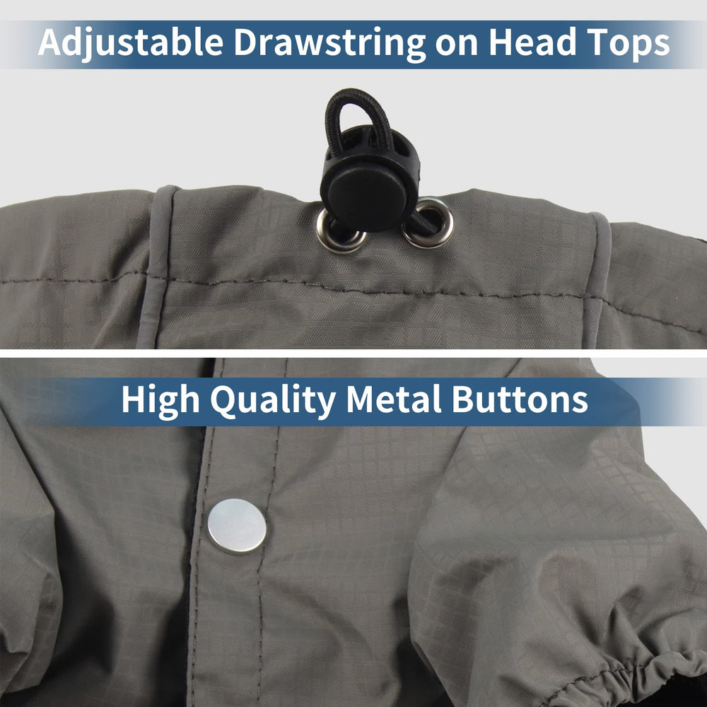 JoyDaog adjustable hood and elastic edges ensure a snug fit for small dogs