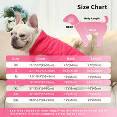JoyDaog pink dog jacket inside fleece lining adds warmth