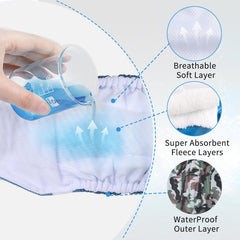 JoyDaog belly band L leak-proof layer protects floors during indoor wear.