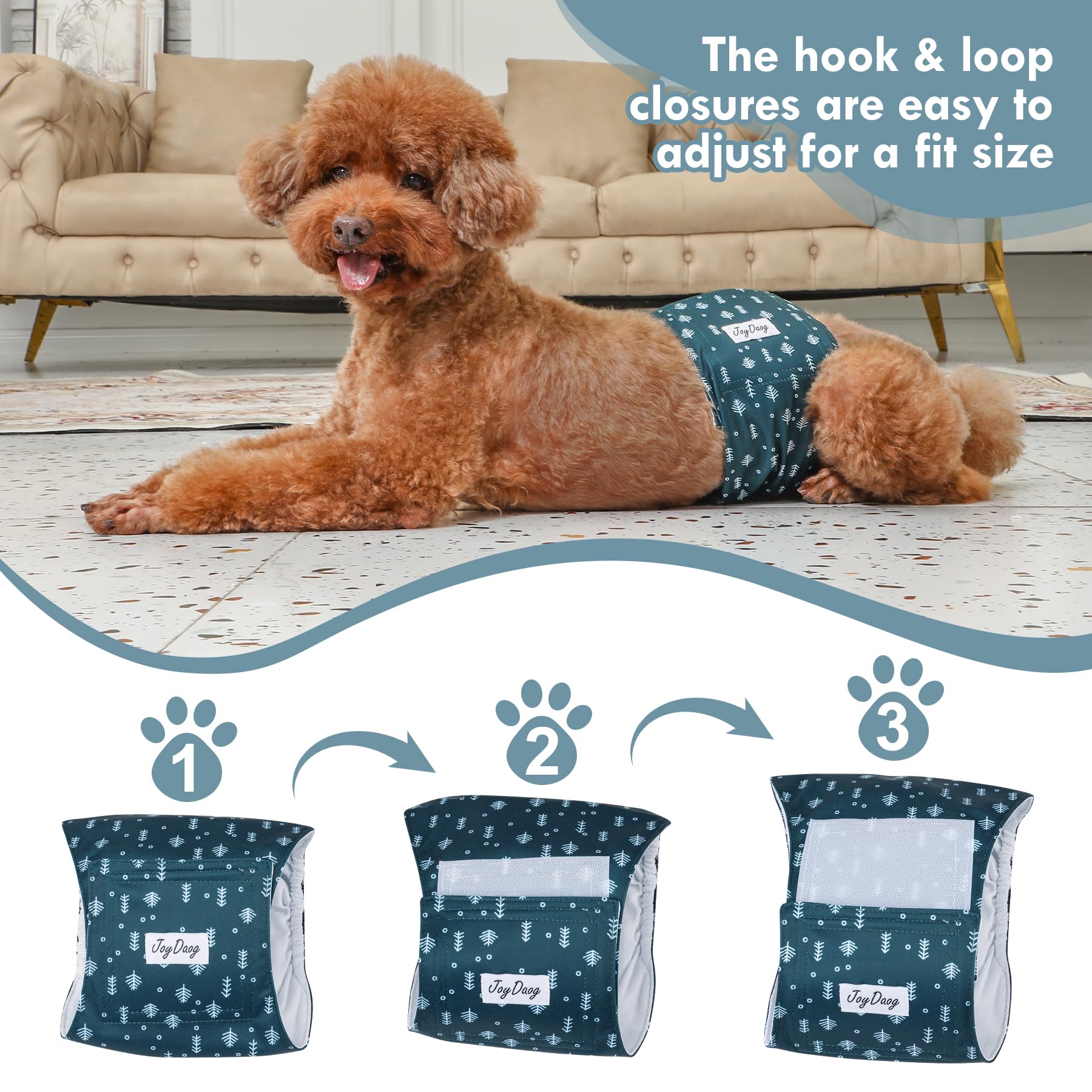 JoyDaog size chart M fits many breeds from small to large