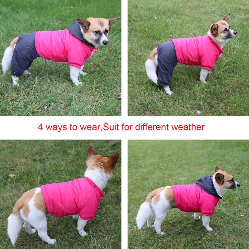 JoyDaog soft polyester outer fabric coat delivers durable, waterproof protection during rain.
