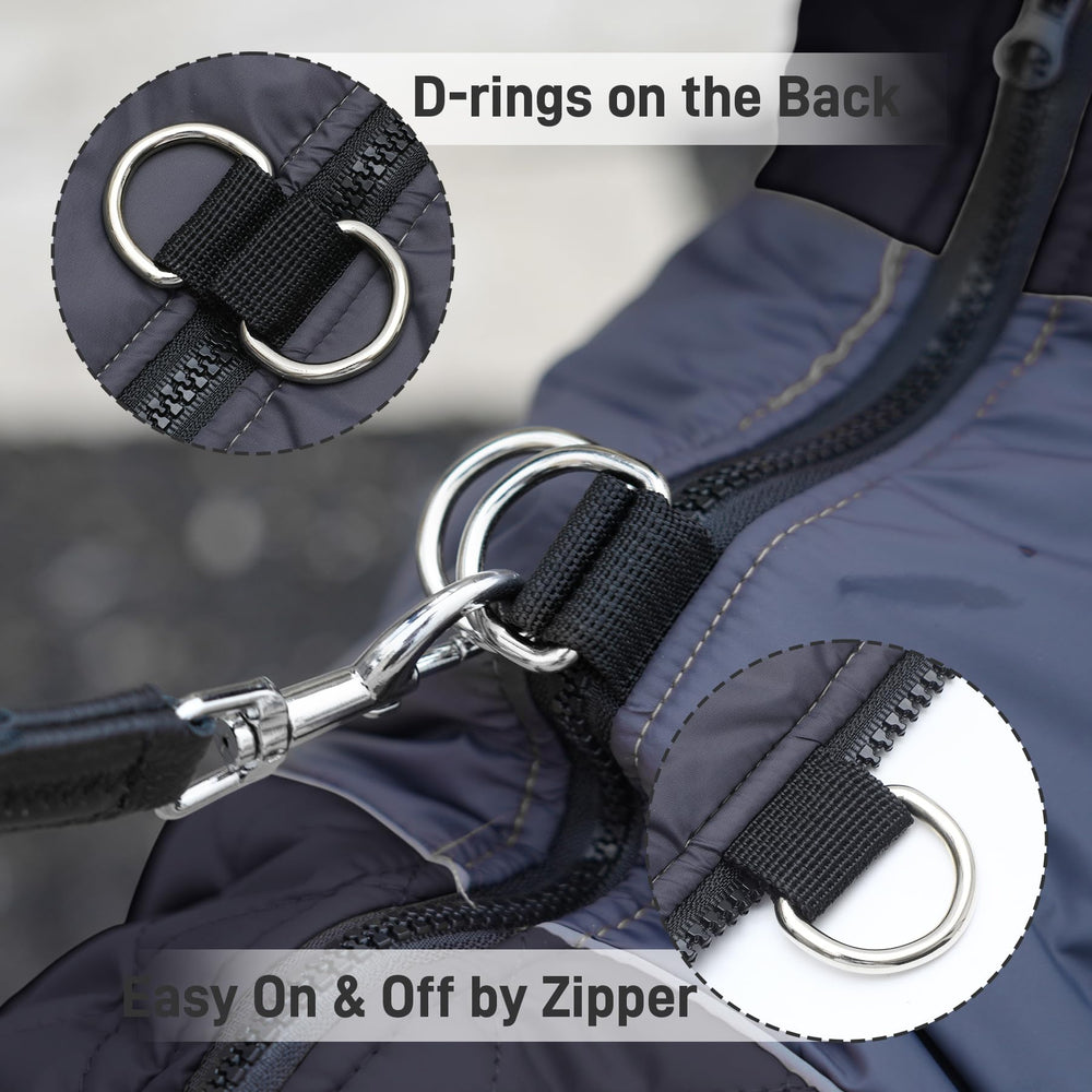 JoyDaog coat waterproof fabric exterior for rain protection