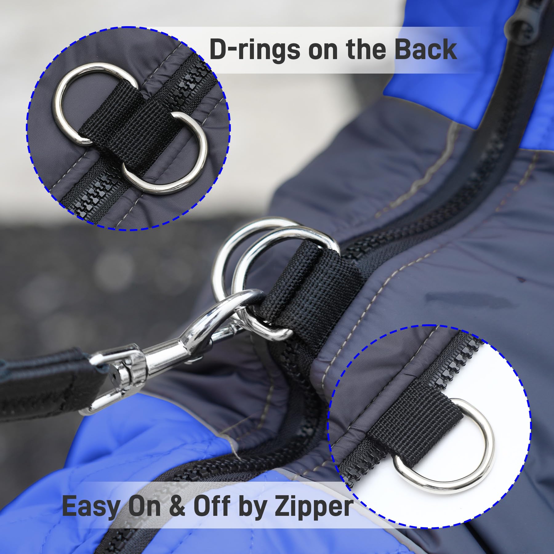 JoyDaog waterproof fabric closeup highlighting weatherproof outer shell
