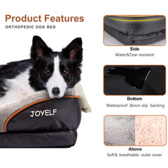 JOYELF XXLarge bed high-density memory foam base for lasting comfort