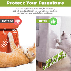 Joyeux Daily thick clear protector blocks cat scratches while remaining discreet