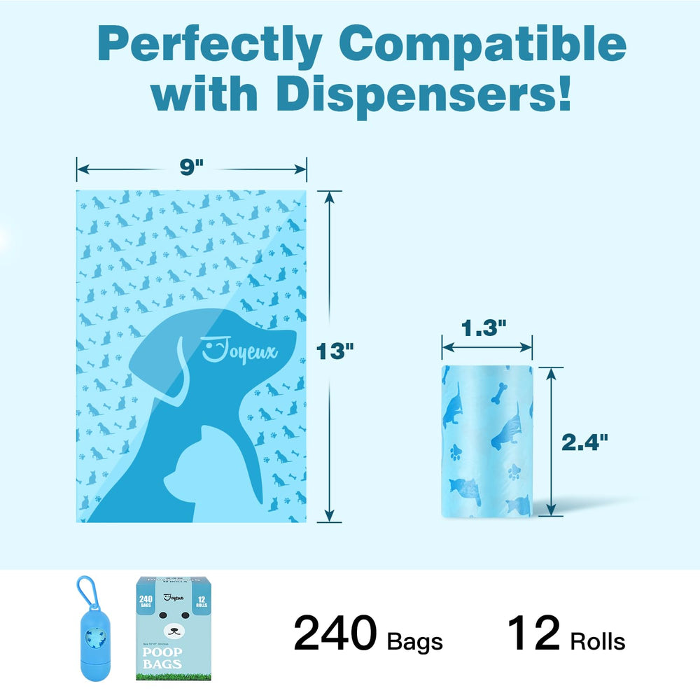 Joyeux easy-tear perforation allows smooth dispensing on busy sidewalks.