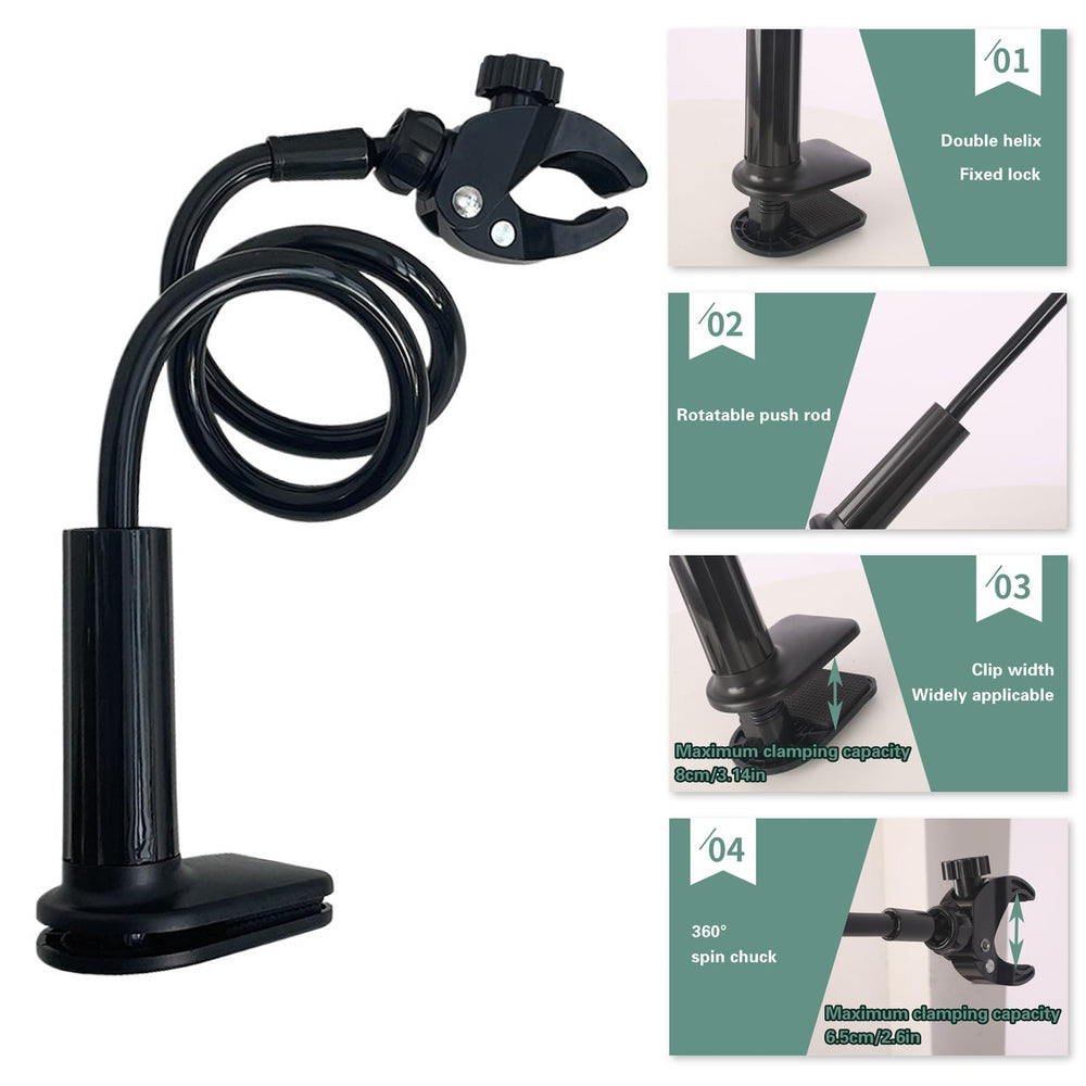 JoyHuaTrade dog hair dryer holder side view demonstrates versatile mounting angles
