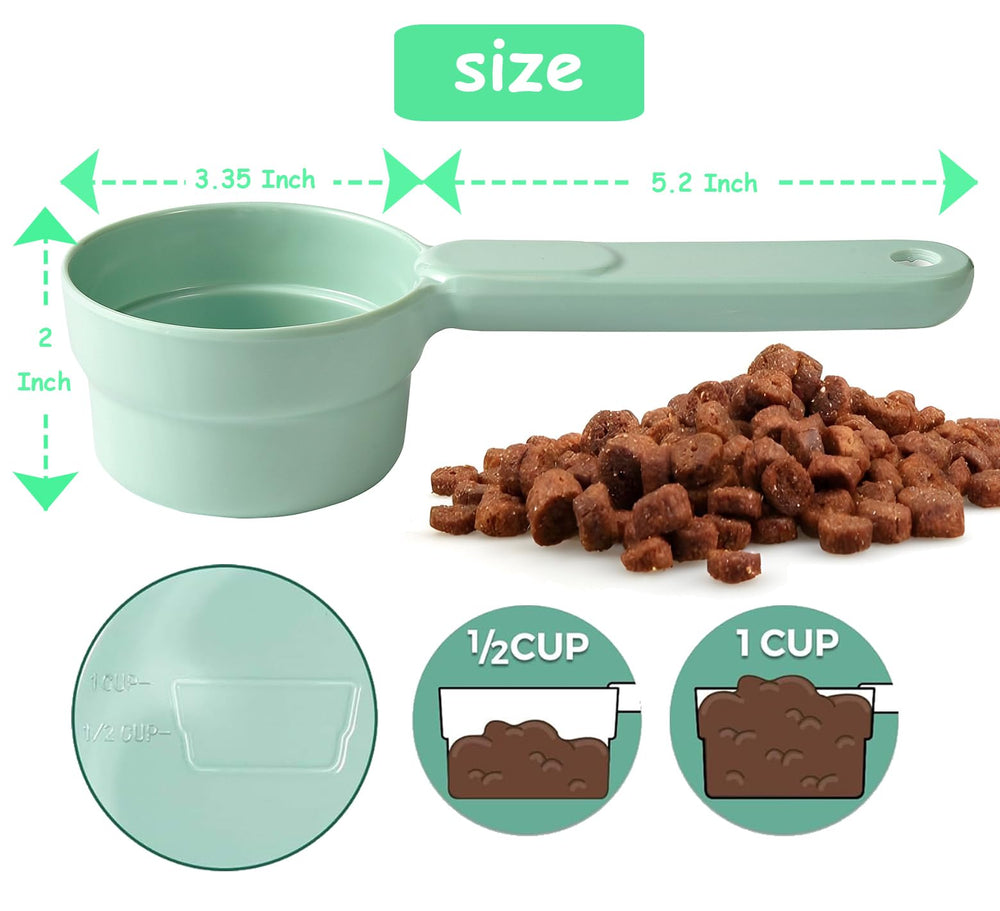 Joyinjojo dog food scoop half-cup for controlled snacks