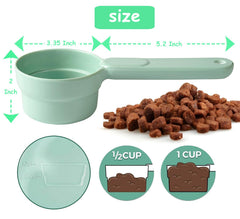 Joyinjojo dog food scoop half-cup for controlled snacks