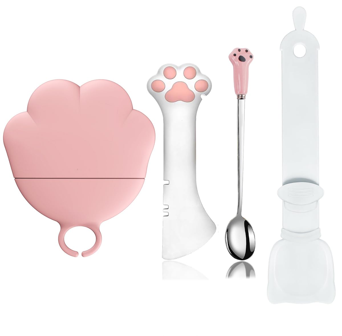Joyinjojo paw lid pink fits many cans for quick, mess-free storage.