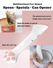 Joyinjojo stainless steel spoon provides precise scooping for complete portions.