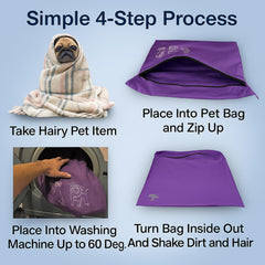Joymaney Jumbo bag 80x70cm fits large pet items like bed covers.
