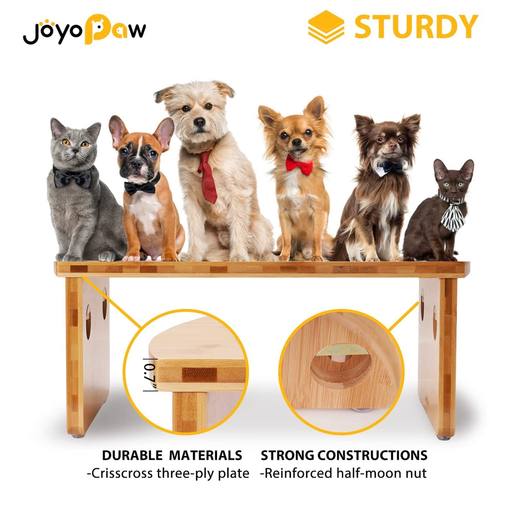 JOYOPAW raised feeder keeping floors protected from spills and splashes.