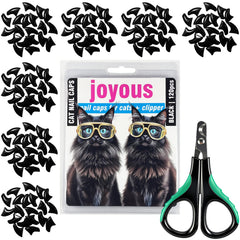 joyous black cat nail caps pack for at home safe paw care