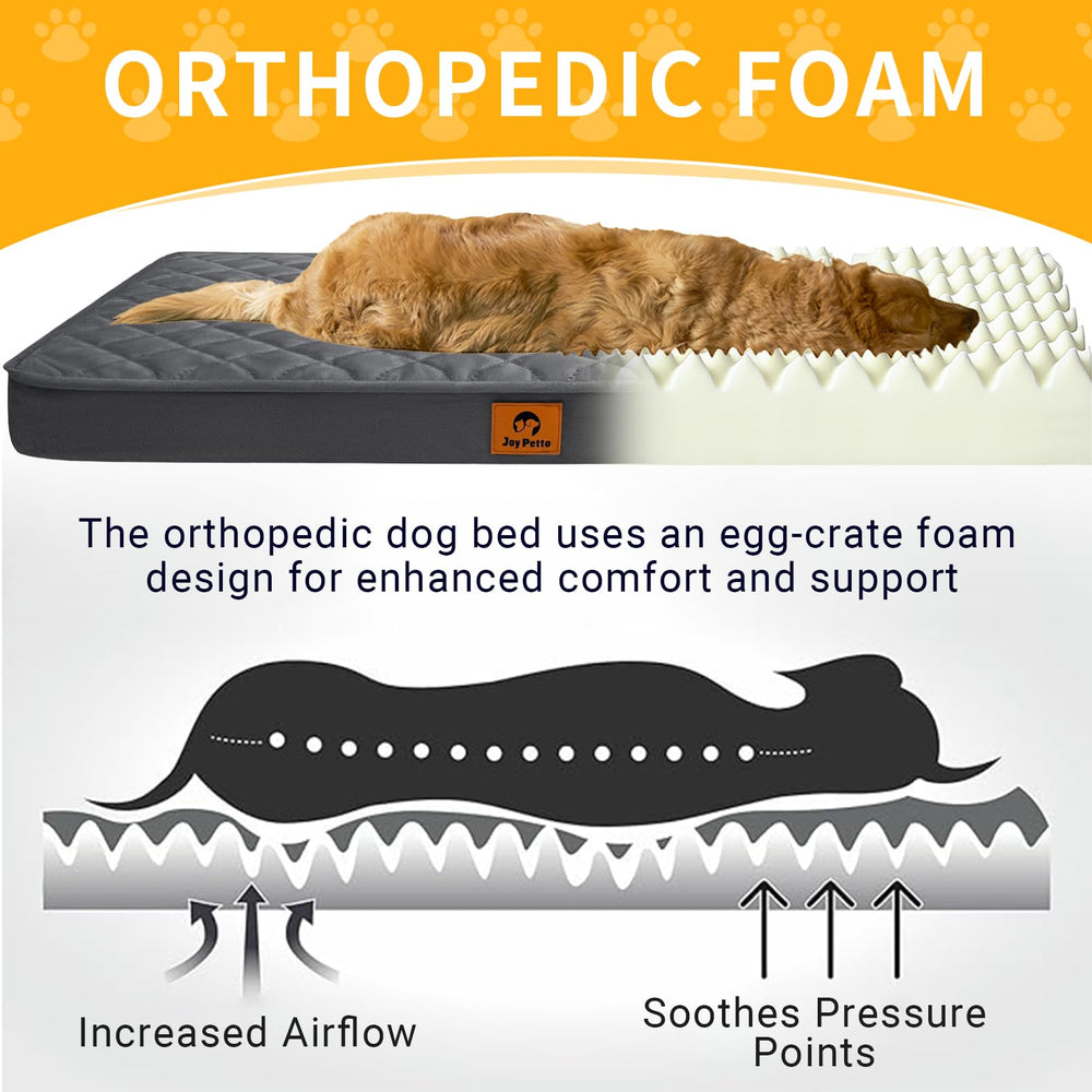 JoyPetto Cozy Dog Bed fits standard crates for secure lounging.