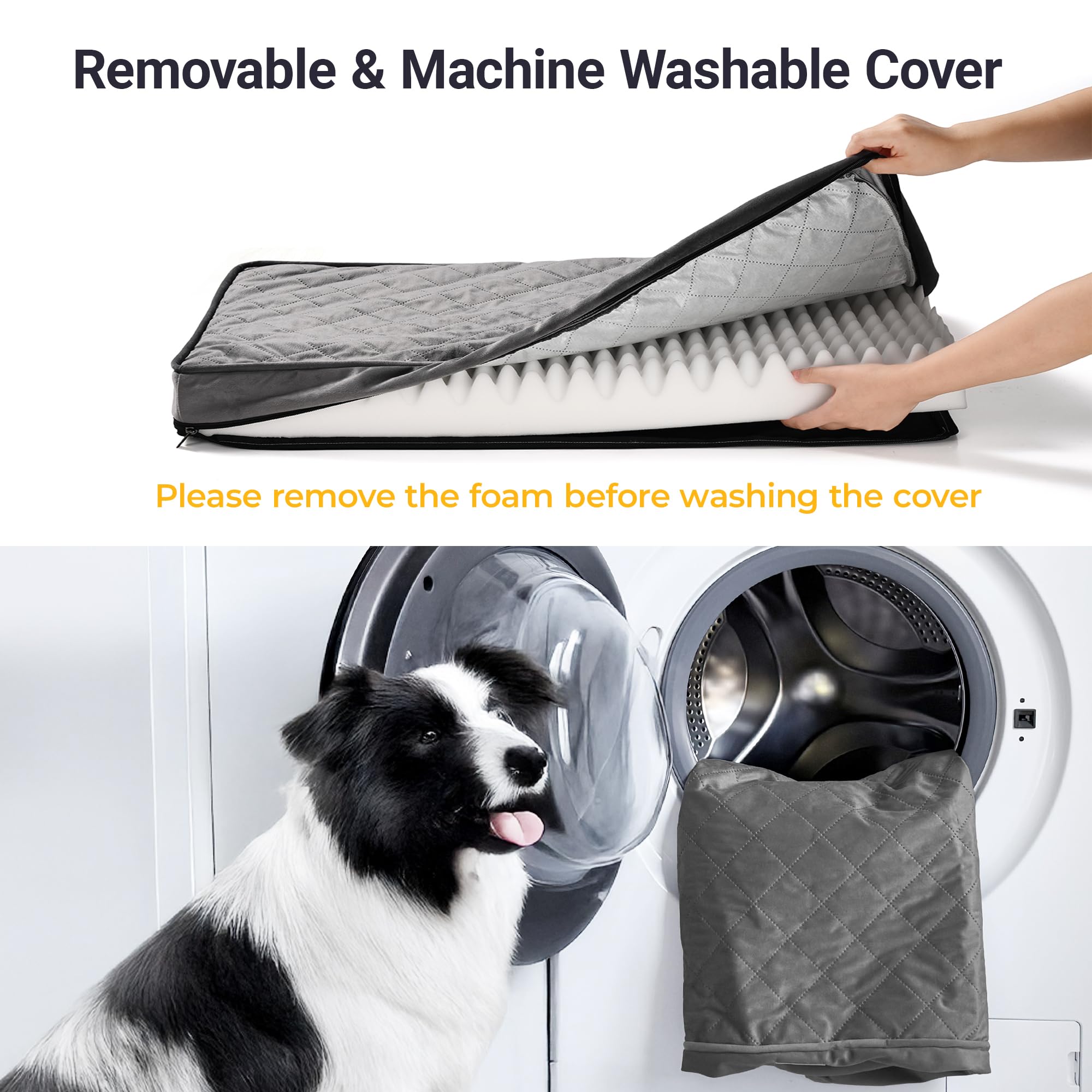 JoyPetto Cozy Dog Bed machine-washable cover simplifies cleaning routines.