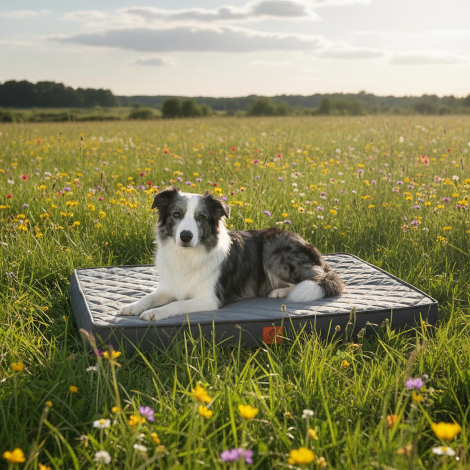 JoyPetto Cozy Dog Bed removable cover with durable zippers for easy maintenance.