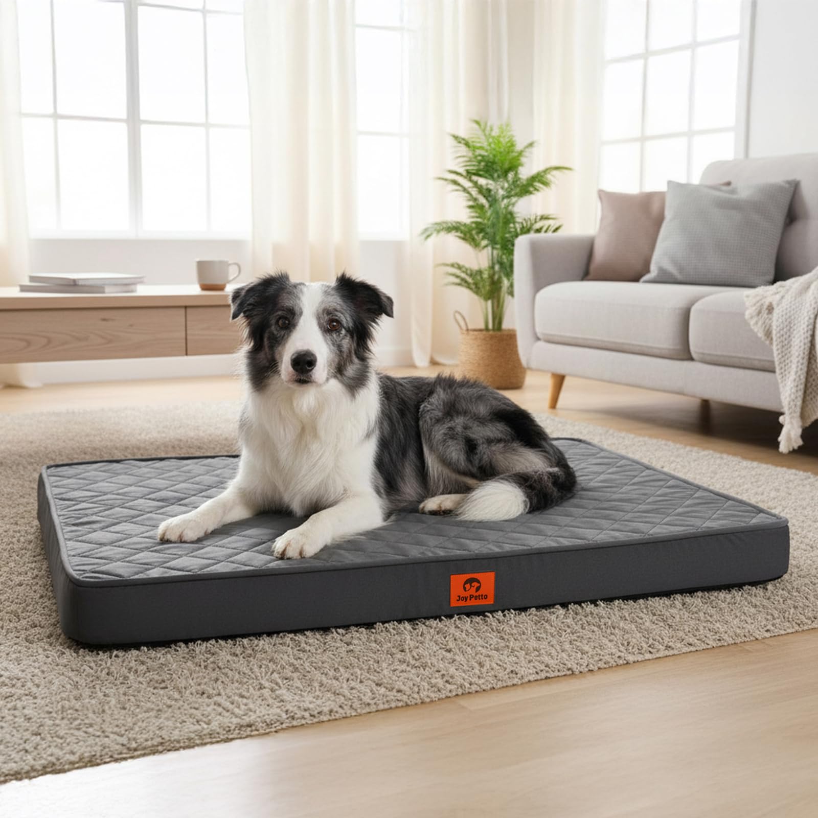 JoyPetto Cozy Dog Bed vacuum-packed delivery reduces packaging footprint.