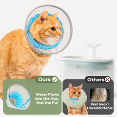 Joypig Cat Cone Soft foldable mesh design reduces anxiety during recovery