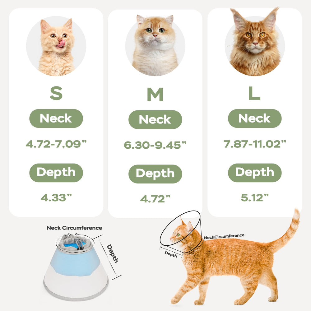 Joypig Cat Cone Soft lightweight side profile shows a gentle fit