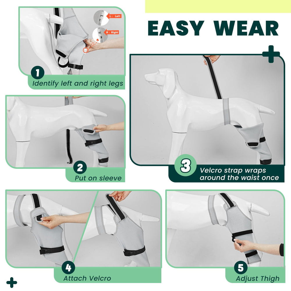 Joypig dog rear leg sleeve offers potty-friendly design for convenient bathroom breaks.