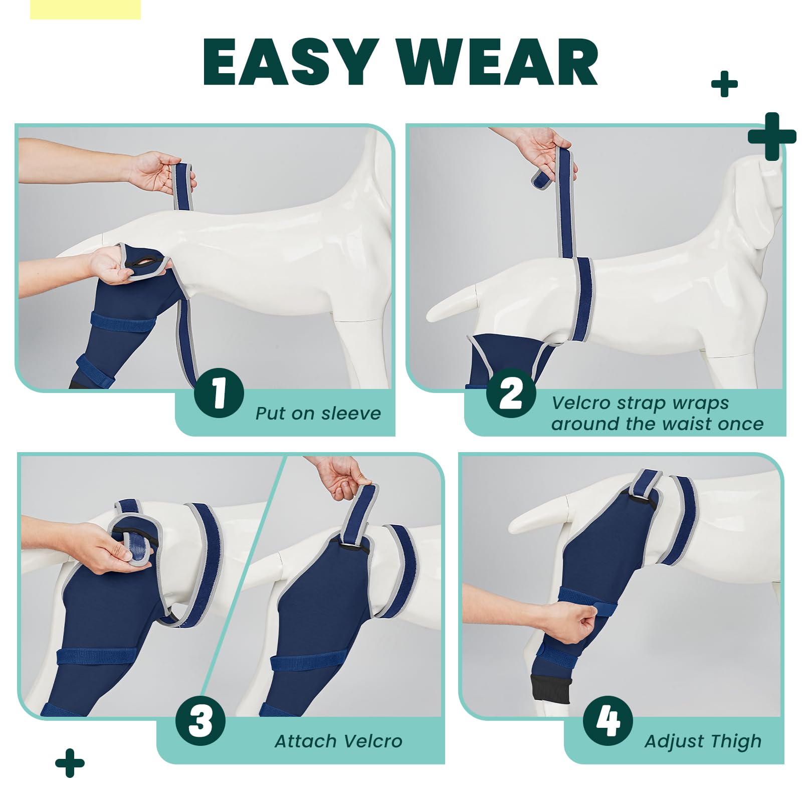 Joypig Sleeve accommodates male and female dogs with adjustable fit.