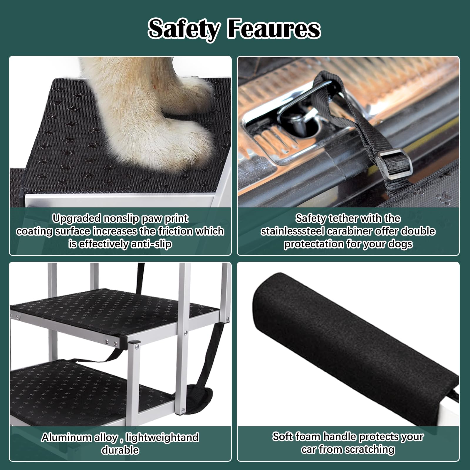 Joyrally dog ramp folded for car storage and trunk portability.