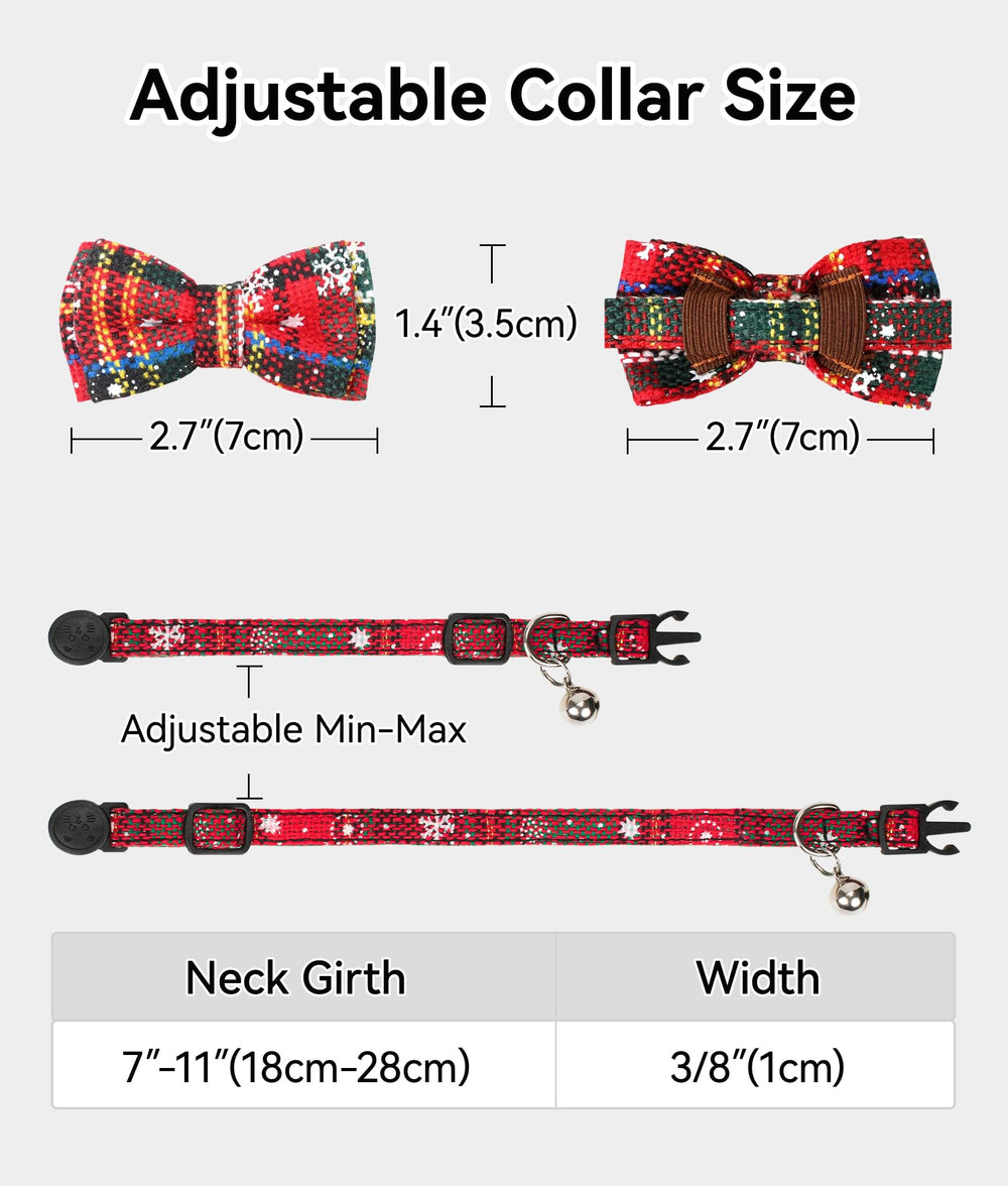 Joytale adjustable neck 7 to 11 inches fits kittens to adults.
