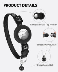 Joytale breakaway buckle cat collar safely releases if snagged to prevent choking.