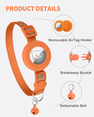 Joytale breakaway buckle cat collar releases if snagged to reduce risk.
