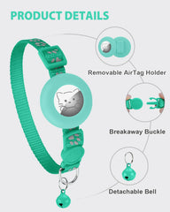 Joytale breakaway teal collar close-up safety release to prevent entanglement