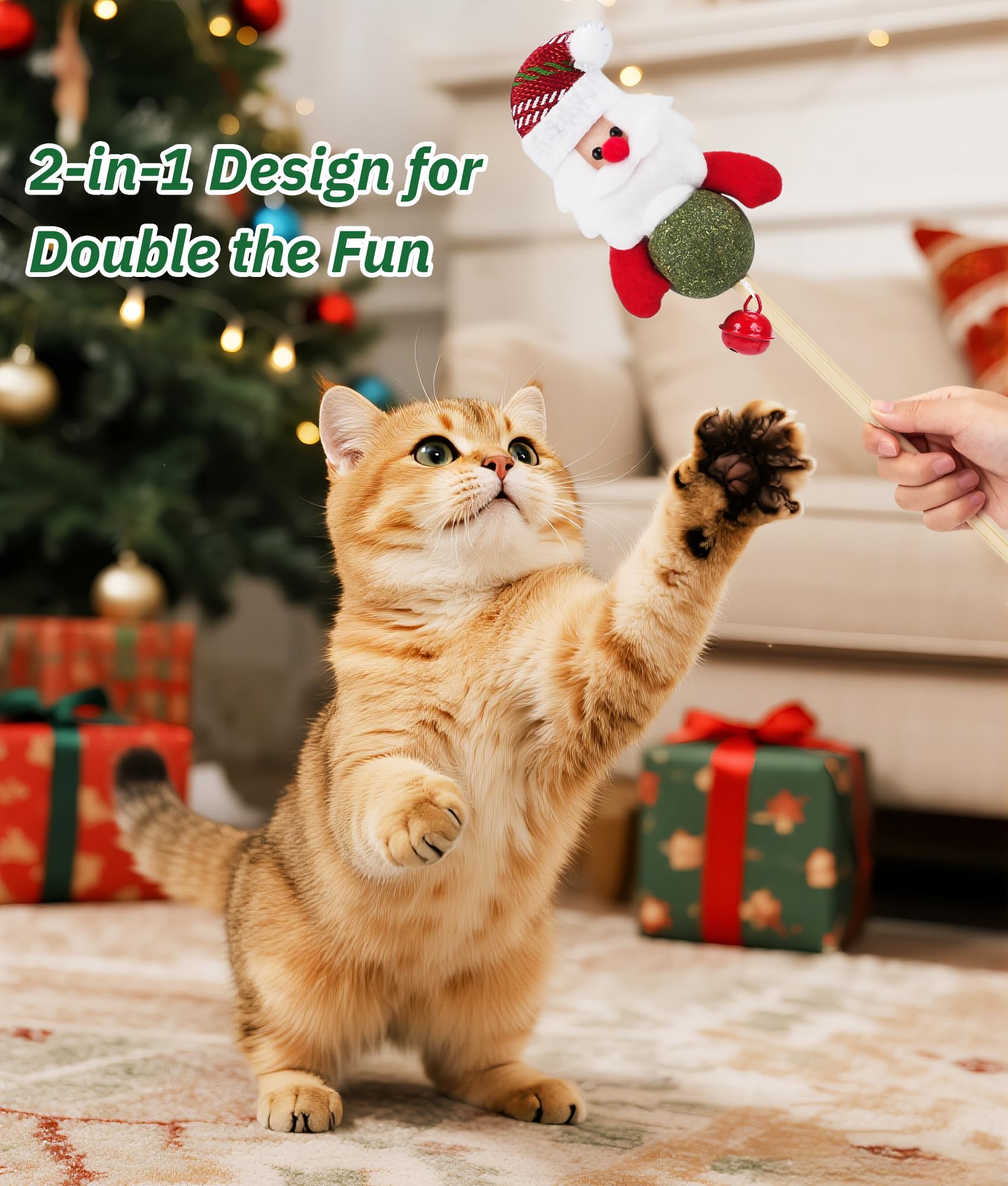 Joytale catnip ball wand for interactive prey like play
