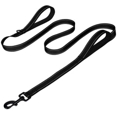 Joytale dog leash heavy duty double handle closeup demonstrates secure control during walks
