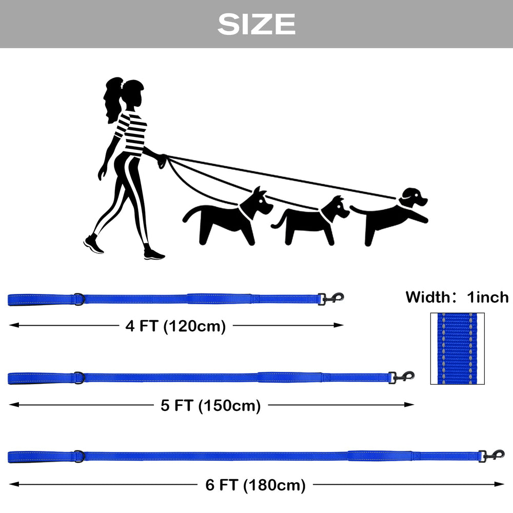 Joytale three-length options collar-clips, adapts to different dog sizes and activities.