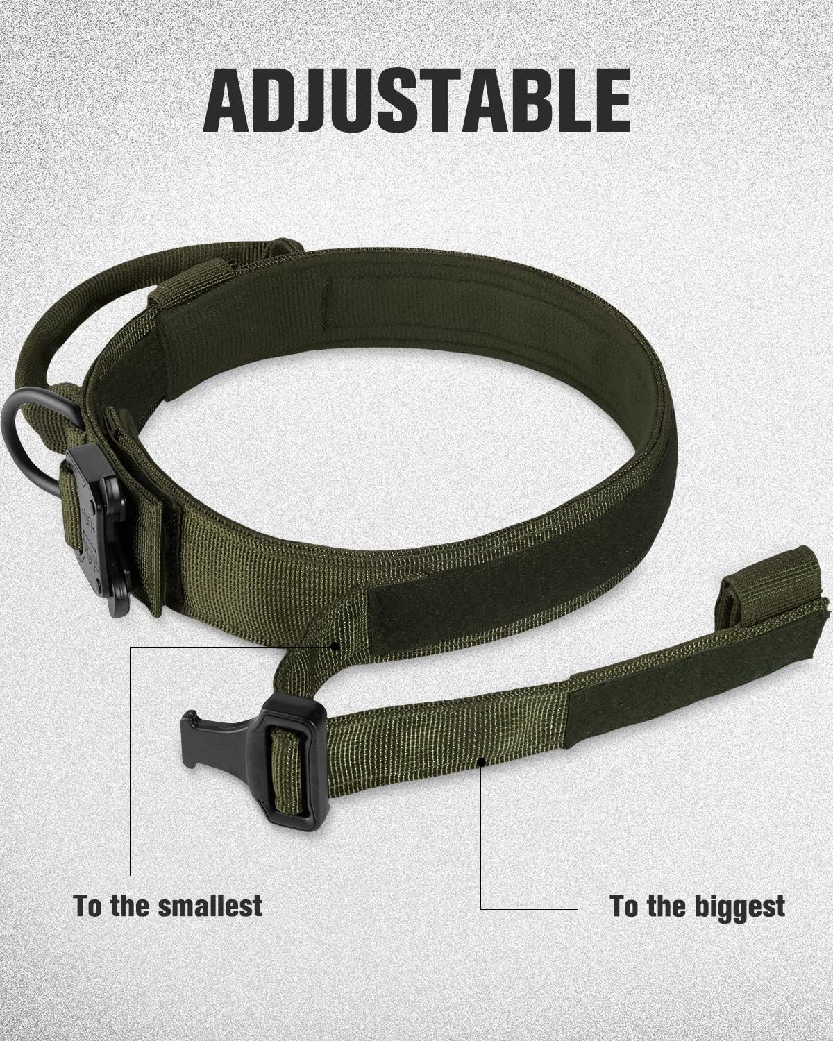 Soft cotton inner lining on Joytale collar provides comfortable contact for large dogs.