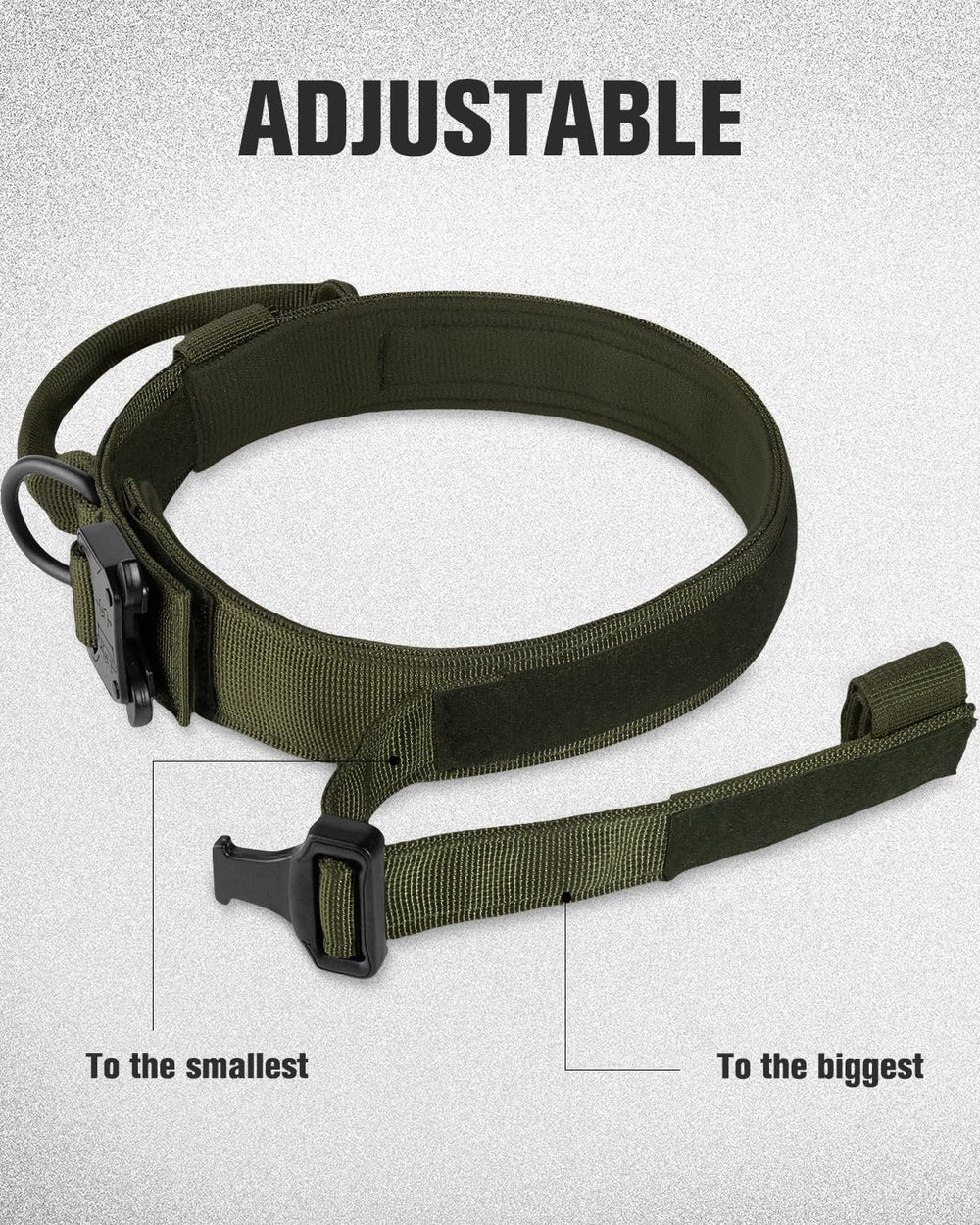 Soft cotton inner lining on Joytale collar provides comfortable contact for large dogs.