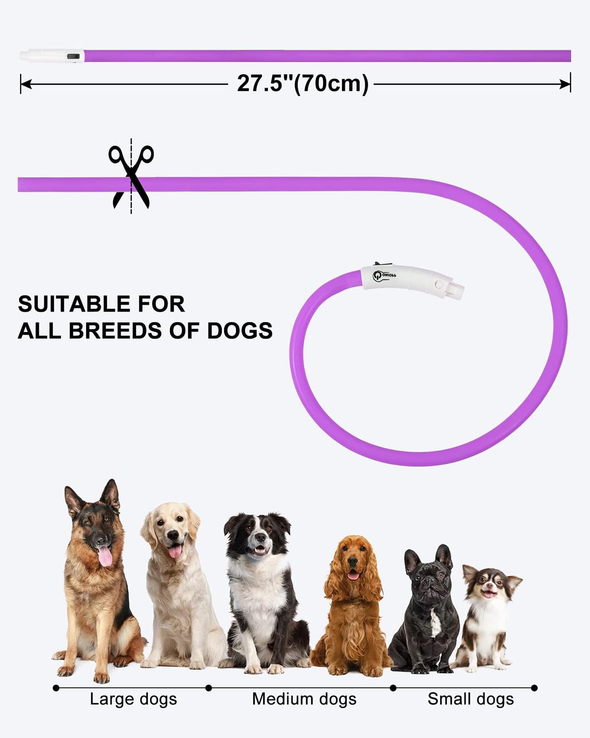 Joytale glow-in-the-dark design boosts safety during night walks.