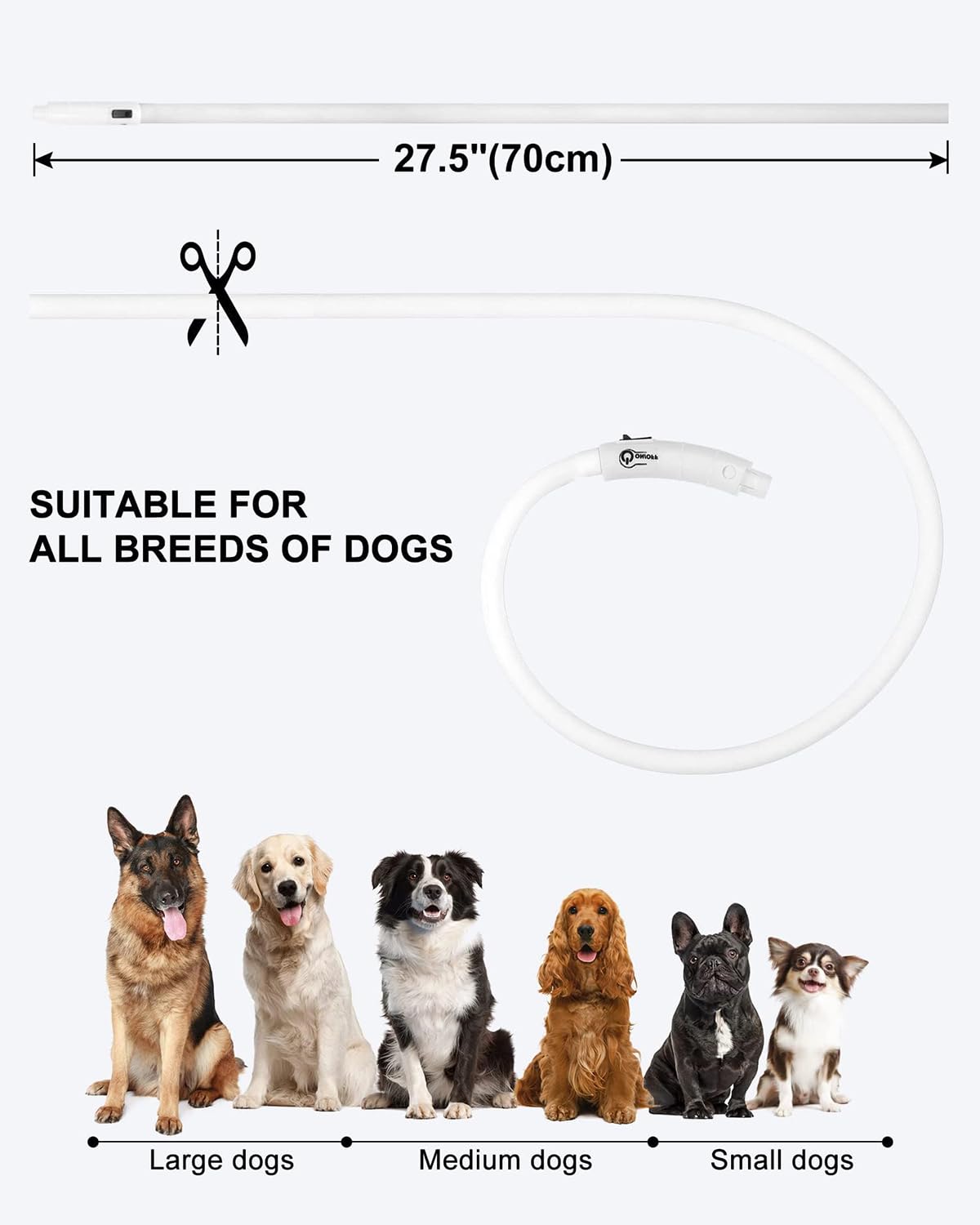 Joytale rainproof design keeps dog visible in wet weather.