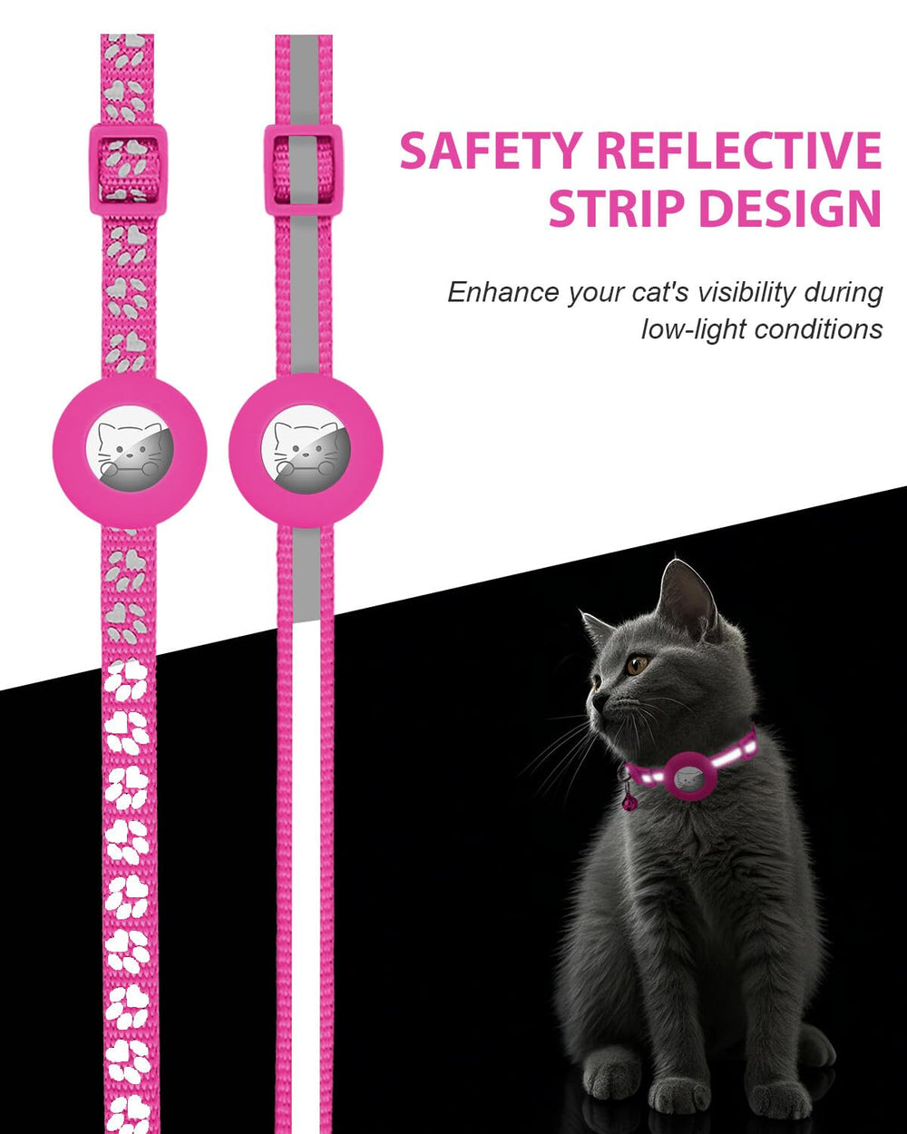 Joytale lightweight cat collar half-ounce for comfortable wear.