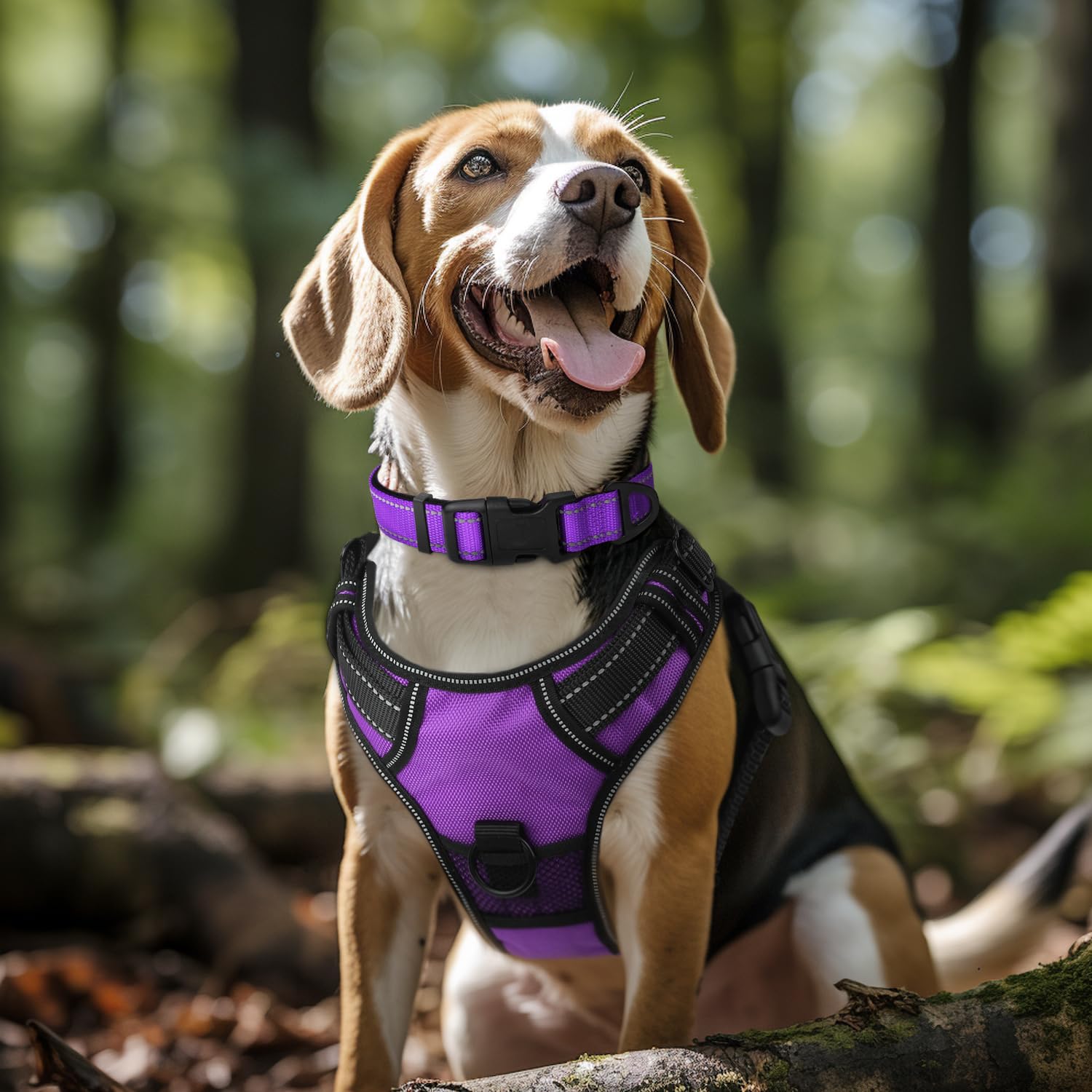 Joytale padded neoprene collar shows breathable nylon for comfortable wear
